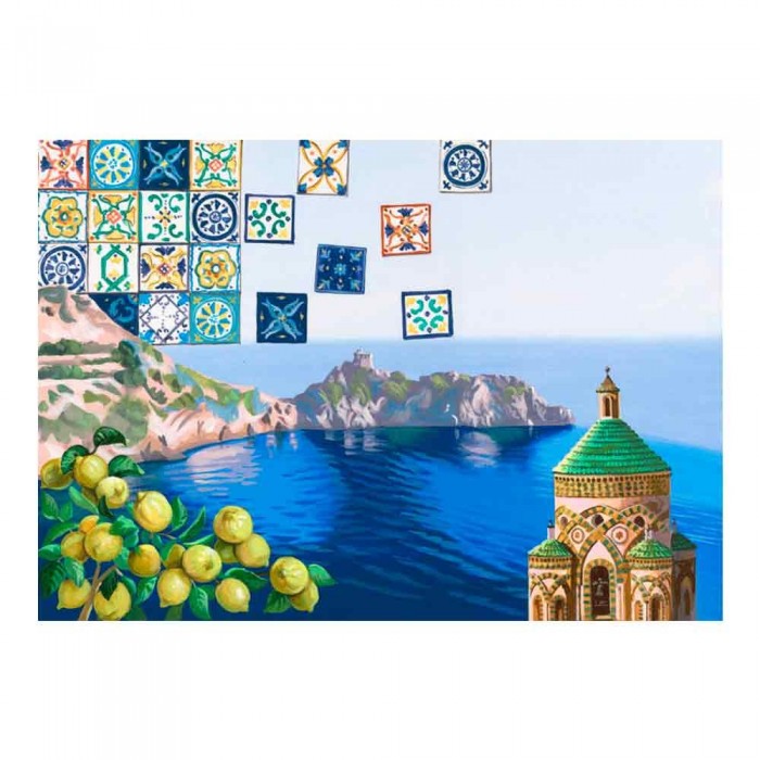 Amalfi Quadro Moderno Macri segni creativi