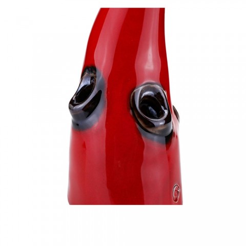 Il Corno Porta Penne in Terracotta particolare
