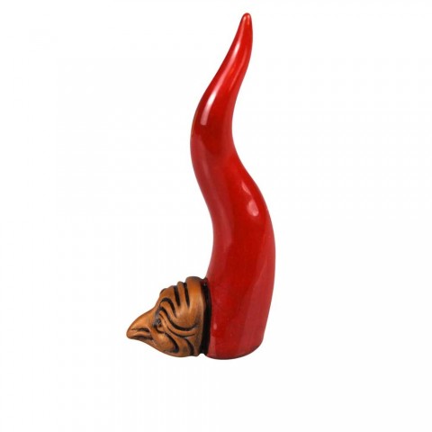 Corno Scaramantico da Scrivania Rosso