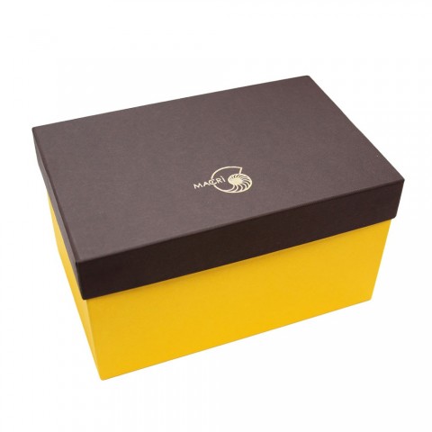 Maschera di Pulcinella in Terracotta Media Rosso scatola