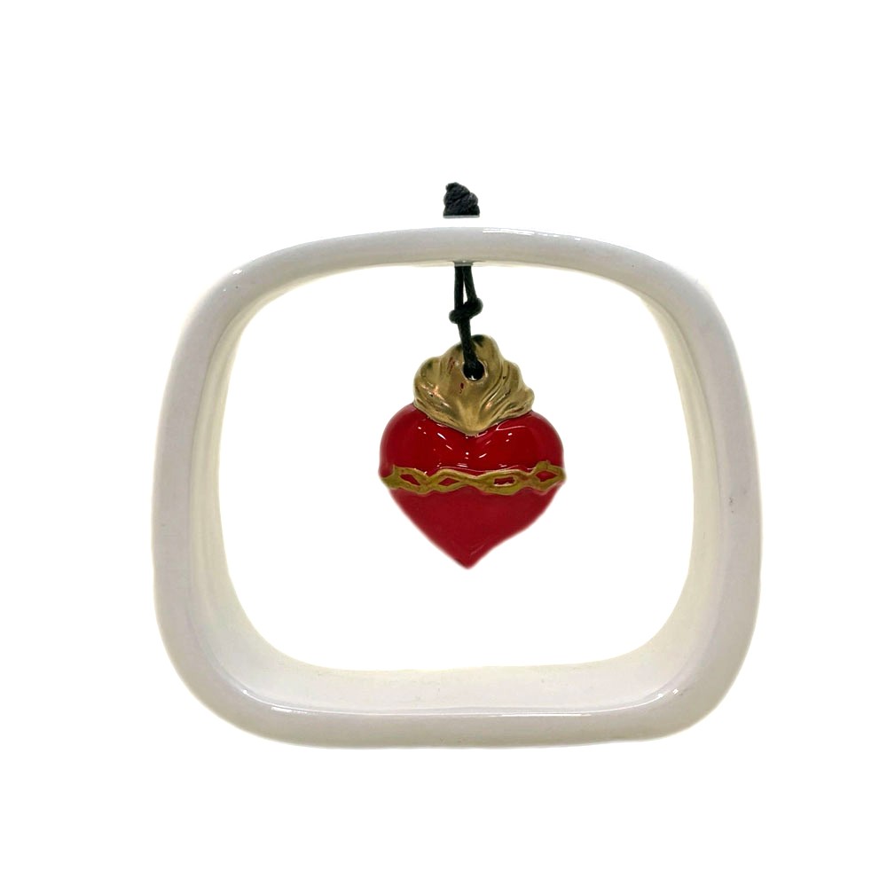 Cornice in ceramica con Cuore