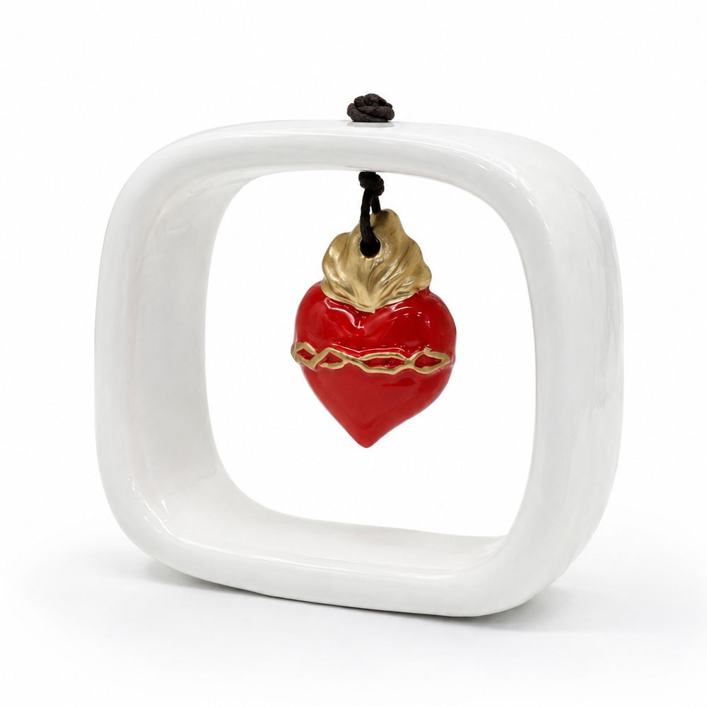 Cornice in ceramica con Cuore